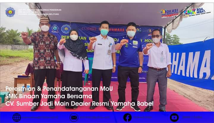 Peresmian SMKN 1 Koba Sebagai SMK Binaan Yamaha