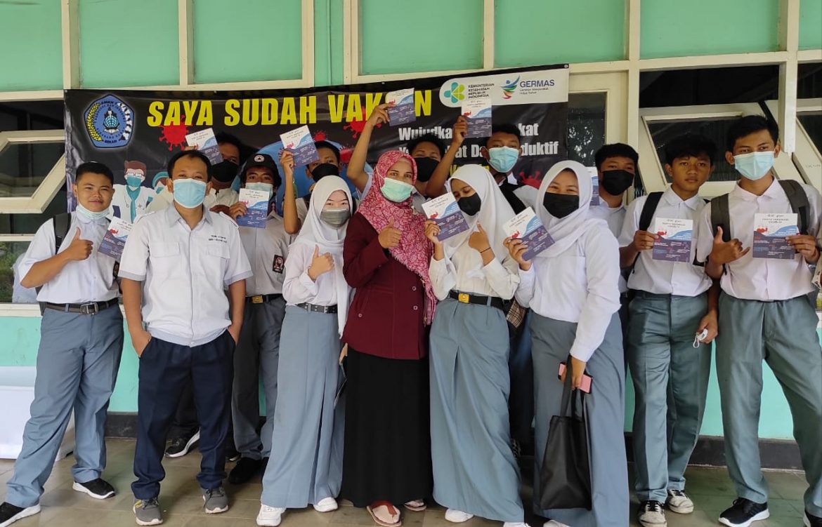 2000 Dosis Vaksinasi Tahap 2 Sukses Dilaksanakan SMK Negeri 1 Cikarang Barat