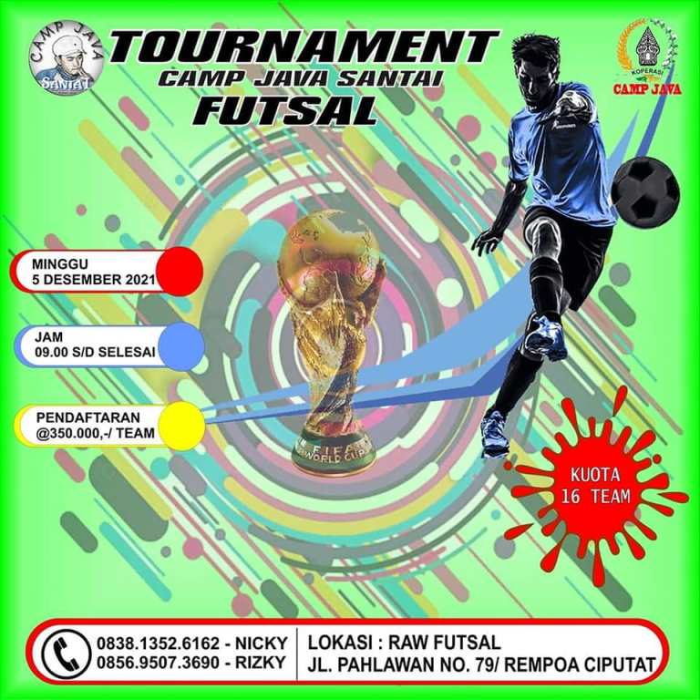 Tournament Camp Java Santai Futsal Kembali Digelar