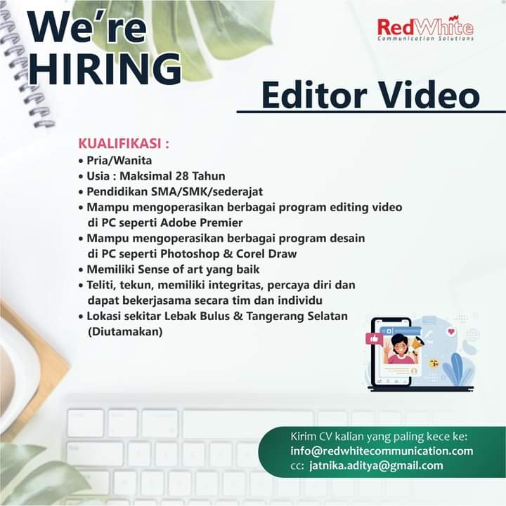 We’re Hiring Editor Video