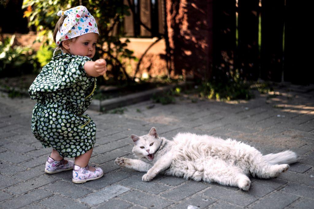 Seorang anak berinteraksi dengan hewan peliharaannya - vitali-adutskevich-@unsplash